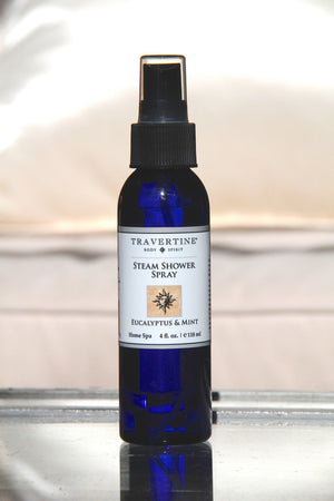 Eucalyptus + Mint Steam Shower Spray (4oz) | Travertine Spa