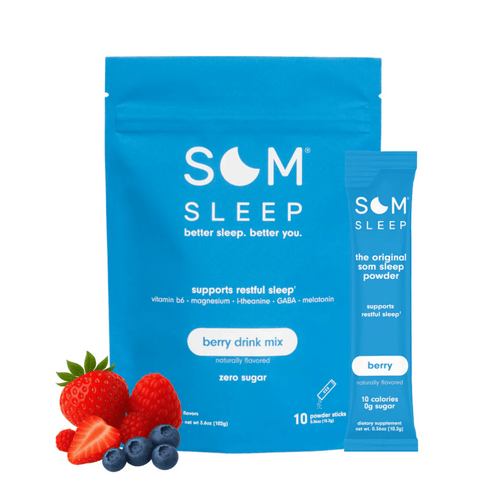 Sleep Aid Powder Drink Mix 10 pk - Berry | Som Sleep