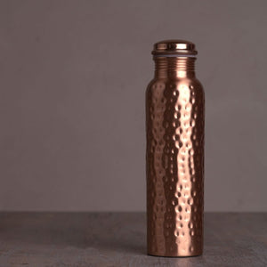 Hammered Copper Bottle (34oz) | Lucky Owl