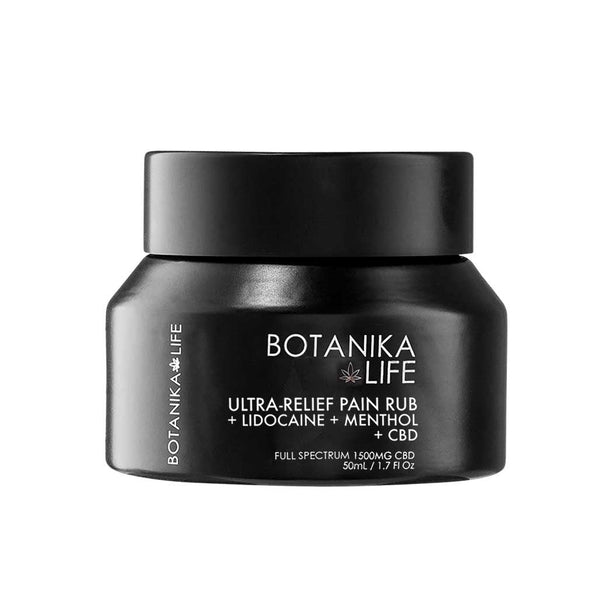 Ultra-Relief Pain Rub + Lidocaine + Menthol + CBD | Botanika Life