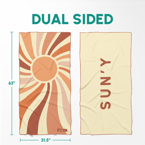 Waffle Microfiber Beach Towel - Rays | SUN'Y