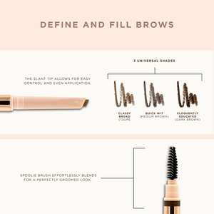 Defined Brilliance Dual Sided Eyebrow Pencil | Pretty Vulgar