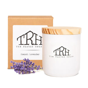 French Lavender Glass Candle | The Rustic House