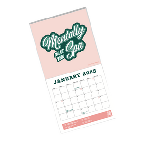 2025 Wellness Wall Calendar | Live Love Spa