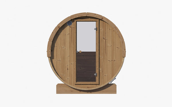 E6W Barrel Sauna - 3 Person | Western Sol