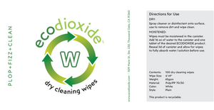 Dry+Wet Cleaning Wipes | Ecodioxide