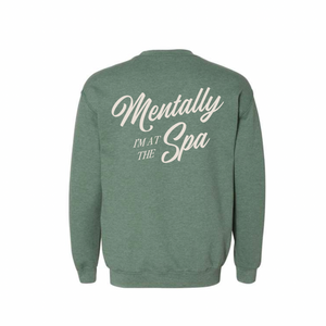 Mentally I’m At The Spa Unisex Crew Neck Sweatshirt | Lucky Owl