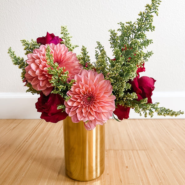 Gold Flower Vase - Live Love Spa Exclusive