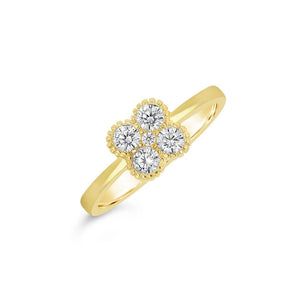 Four Leaf Clover Stackable Ring | Little Sparkles