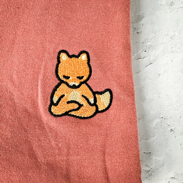 Meditating Fox Comfy Tee | Lucky Owl