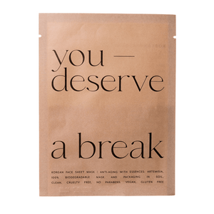 Korean Sheet Mask - You Deserve a Break | Lucky Owl