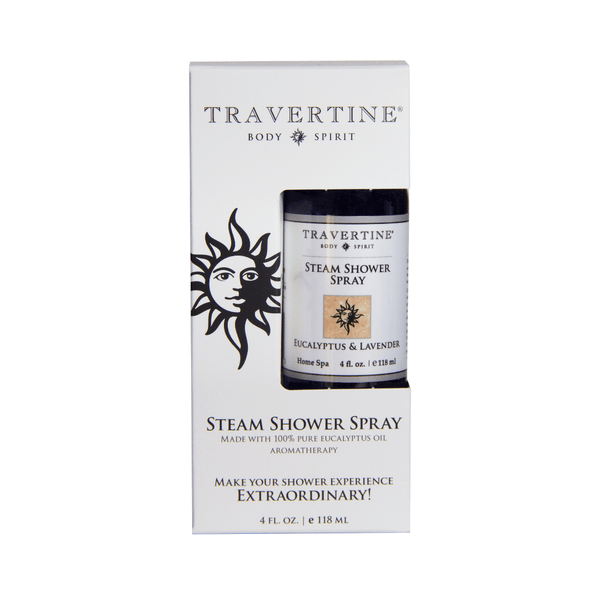 Eucalyptus + Lavender Steam Shower Spray | Travertine Spa