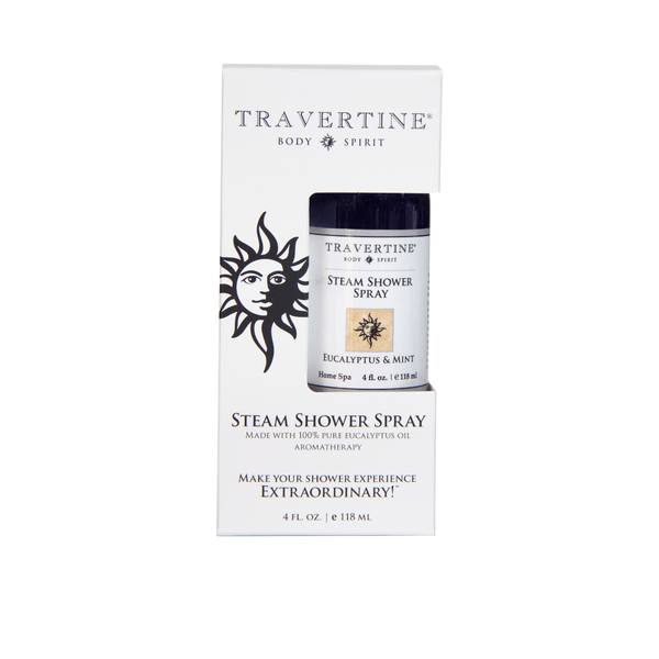 Eucalyptus + Mint Steam Shower Spray (4oz) | Travertine Spa