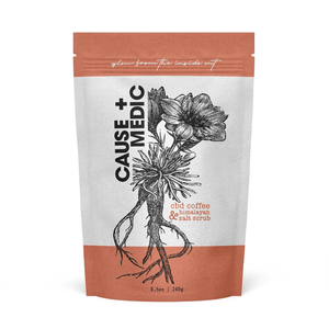 CBD Coffee & Himalayan Salt Scrub (8oz) | Cause + Medic