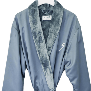 Microfiber Shimmer Lined Robe - Teal | Mansfield