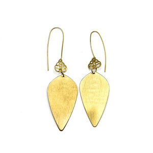 Brass Droplet Earrings | Purpose Jewelry