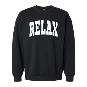 RELAX Collegiate Crew Neck Sweatshirt | Lucky Owl