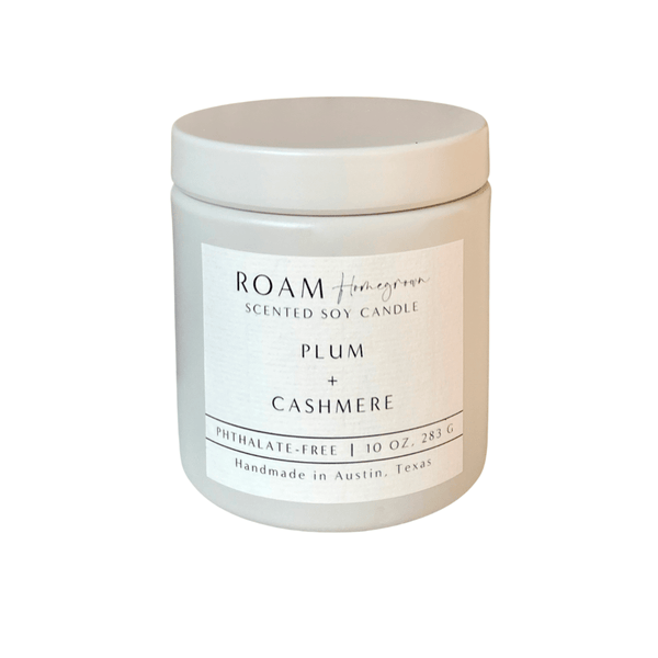 Plum + Cashmere 10 oz Candle | ROAM Homegrown