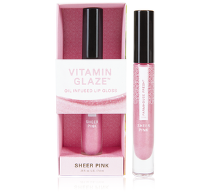 Vitamin Glaze® Oil Infused Lip Gloss – Sheer Pink | Farmhouse Fresh