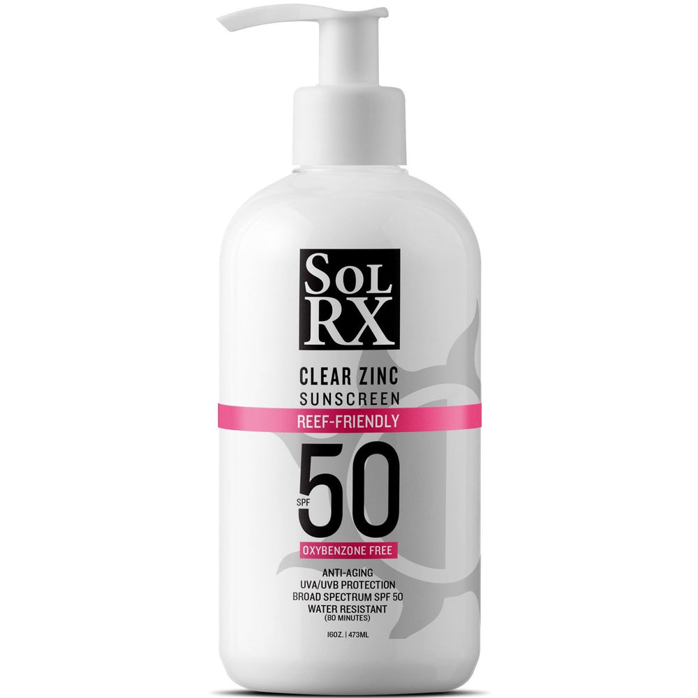 Clear Zinc 16 oz Sunscreen w/Pump | SolRX Sunscreen