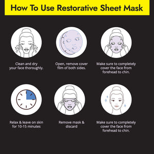 Restorative Facial Sheet Mask Set - 2 Mask Kit | 7e Wellness