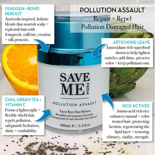 POLLUTION ASSAULT Tip to Root Hair Reboot 0.5 fl oz | Save Me From