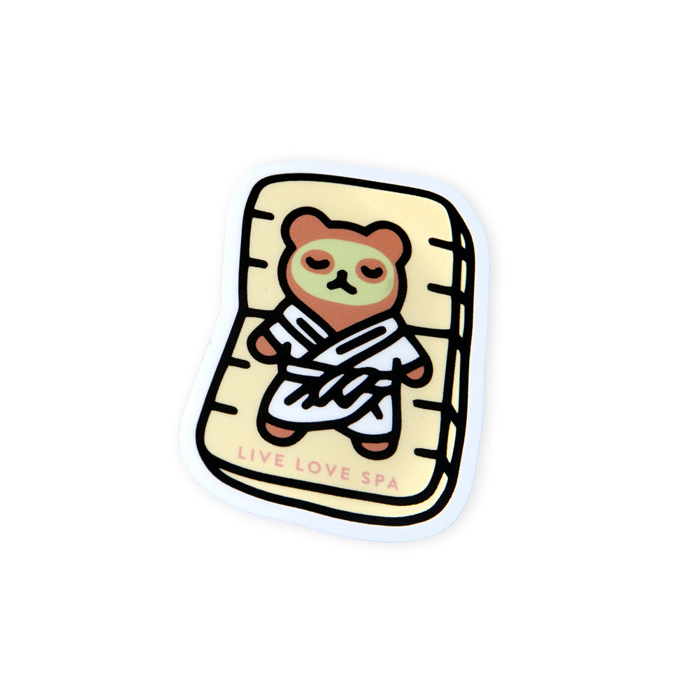 Sticker (Lounging Spa Bear) - Limited Edition | Lucky Owl