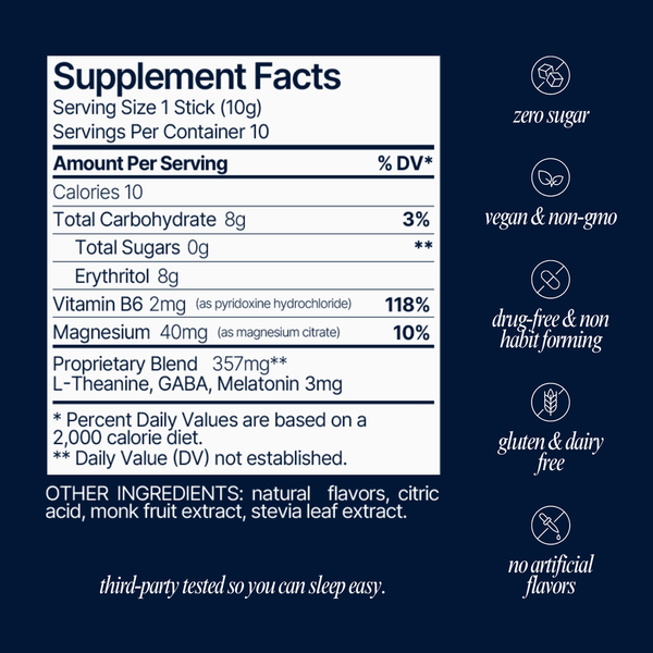 Sleep Aid Powder Drink Mix 10 pk - Berry | Som Sleep